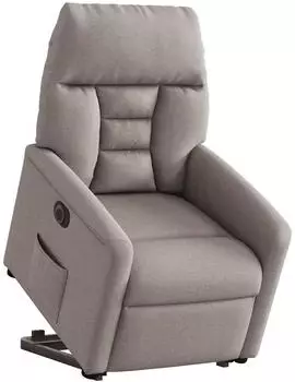 vidaXL Relaxsessel mit Aufstehhilfe, elektrisch, Taupe (3303059)
