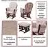MCW Relaxsessel C76-C Schaukelfunktion, cremeweiß/braun, Textil (800000861767)