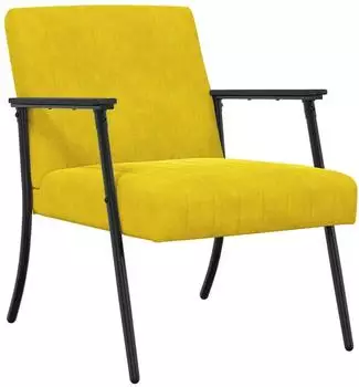 vidaXL Sessel gelb 59x75x78cm Samt