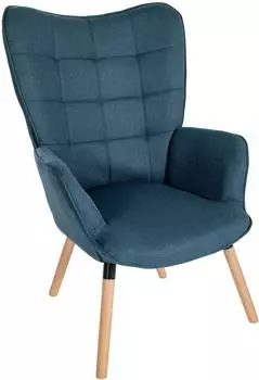 CLP Garding Polstersessel Stoff blau (316807)