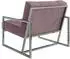 S-Style Möbel Duban Loungesessel Samtstoff, rosa, silberne Metallfüße (800000795849)