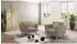 S-Style Möbel Sessel Mario skandinavisches Design, Microfaser, dunkelbeige