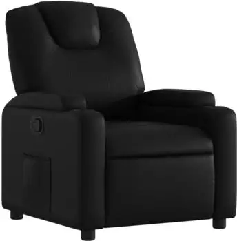 vidaXL Relaxsessel aus Kunstleder, schwarz (3205976)