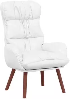 vidaXL Sessel wei&szlig;, Kunstleder, 69x74x93cm (42001879)