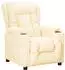 vidaXL Relaxsessel, Kunstleder, creme