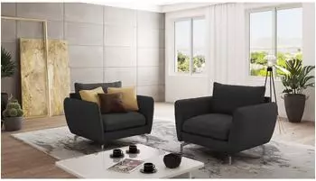 S-Style Möbel Elou Sessel Mikrofaser, graphit (800000795920)