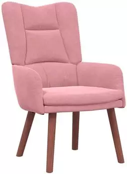 vidaXL Sessel rosa, Samt, 63x67x94cm (42001807)