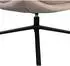 Woood Kube Drehsessel mit Hocker, Chenille-Stoff, natur (3367)