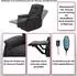 MCW Fernsehsessel F23, Textil, grau, Massage- und Wärmefunktion (69965)