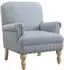 CASAVANTI Jaya Ohrensessel gestreift, blau, Naturfaser