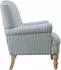 CASAVANTI Jaya Ohrensessel gestreift, blau, Naturfaser