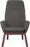vidaXL Relaxsessel mit Hocker, Stoff, dunkelgrau