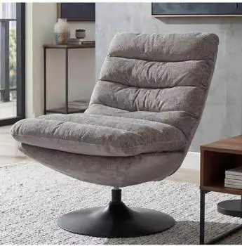 MCW Loungesessel Q29 drehbar, Chenille 470g/m&sup2;, taupe-creme (MCW-Q29)