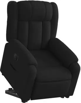 vidaXL Relaxsessel mit elektrischer Aufstehhilfe, Stoff, schwarz (3205342)