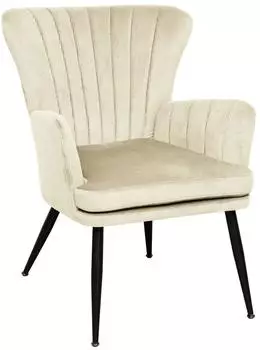 Svita SANSA Sessel Cordbezug wei&szlig; (92130)
