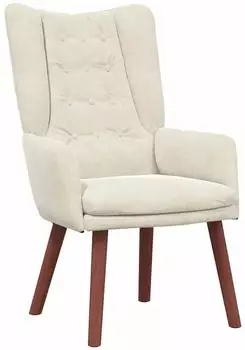 vidaXL Sessel Creme 63x67x94cm Samt (42001822)