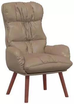 vidaXL Sessel cappuccino, Kunstleder, 69x74x93cm