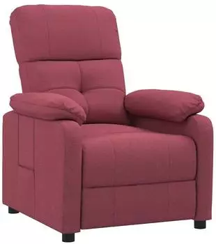 vidaXL Relaxsessel Stoff dunkelrot