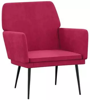 vidaXL Sessel weinrot 62x79x79cm, Samt (351376)