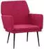 vidaXL Sessel weinrot 62x79x79cm, Samt (351376)