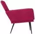 vidaXL Sessel weinrot 62x79x79cm, Samt (351376)