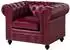 Massivmoebel24 Chesterfield #402 Sessel, Echtleder, rot (09-920-890-4020)