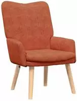 vidaXL Sessel Rot-Orange 63 x 67 x 94 cm Stoff