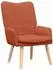 vidaXL Sessel rot-orange, Stoff, 63x67x94cm