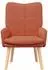 vidaXL Sessel rot-orange, Stoff, 63x67x94cm