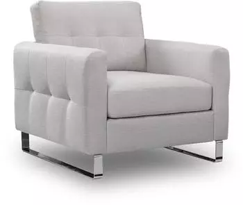 Mid.you Hera 1,5-Sitzer Sofa Flachgewebe hellgrau (001849021901)