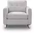 Mid.you Hera 1,5-Sitzer Sofa Flachgewebe hellgrau (001849021901)