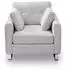 Mid.you Hera 1,5-Sitzer Sofa Flachgewebe hellgrau (001849021901)