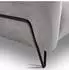 Beautysofa Volare Polstersessel Chenille, schwarze Metallbeine, grau (Storm 85)