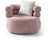 Beautysofa NANO Drehsessel, Chenille, rosa (Dress Me 13)