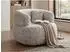 Beautysofa LAILA Drehsessel 360° drehbar, Chenille, creme (Rimba 03)