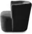 Beautysofa NORI Loungesessel Velours, dunkelgrau