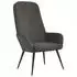 vidaXL Relaxsessel mit Hocker, Samt, dunkelgrau (3097620)