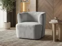 SESSEL Nori hellgrau velour