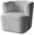 Beautysofa NORI Loungesessel Velours, hellgrau, mit Armlehnen (NORI)