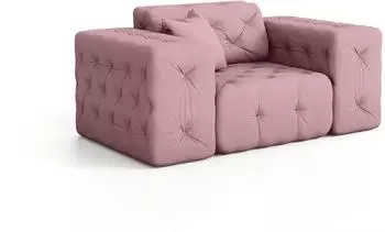 Fun M&ouml;bel Sessel Chantal Velvet, pink (Chantal)
