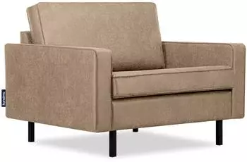 Konsimo Invia Sessel Echtleder, beige (INVIA)