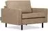 Konsimo Invia Sessel Echtleder, beige (INVIA)