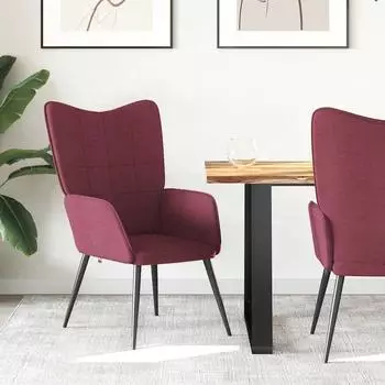 vidaXL Relaxsessel Stoff bordeauxrot (62x68,5x96cm)