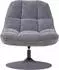 Woood Elvi Drehsessel Chenille-Stoff, hellgrau
