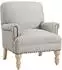 Mid.you Jaya Ohrensessel gestreift, Leinen, beige (Jaya)