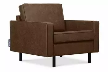 Konsimo Invia Loft-Sessel Echtleder, dunkelbraun (INVIA)