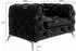 S-Style Möbel Chesterfield-Sessel Laura Samt, schwarz, 125x75x100cm (800000820553)