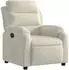 vidaXL Elektrischer Relaxsessel Samt, creme (3205079)