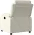 vidaXL Elektrischer Relaxsessel Samt, creme (3205079)