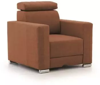 Fun M&ouml;bel Canton Fernsehsessel Stoff Camelia, rostbraun